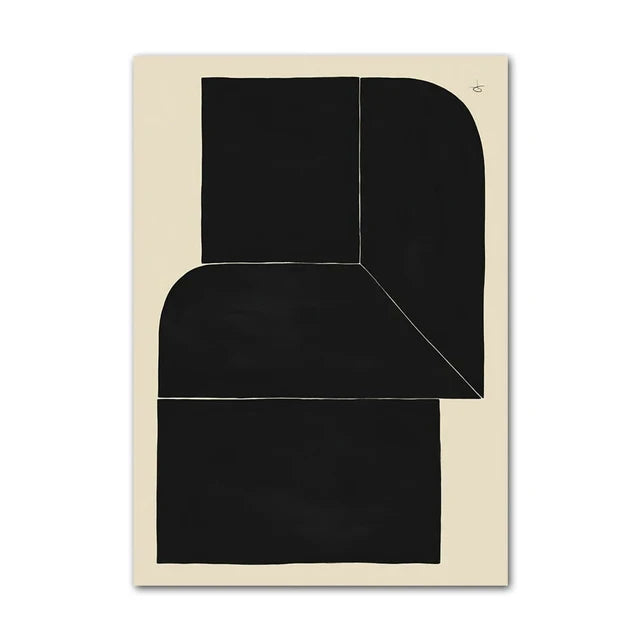 Abstract Minimalism Lemon Vase Geometric Wall Art Posters Prints Nordic Canvas Painting Wall Pictures for Living Home Decor