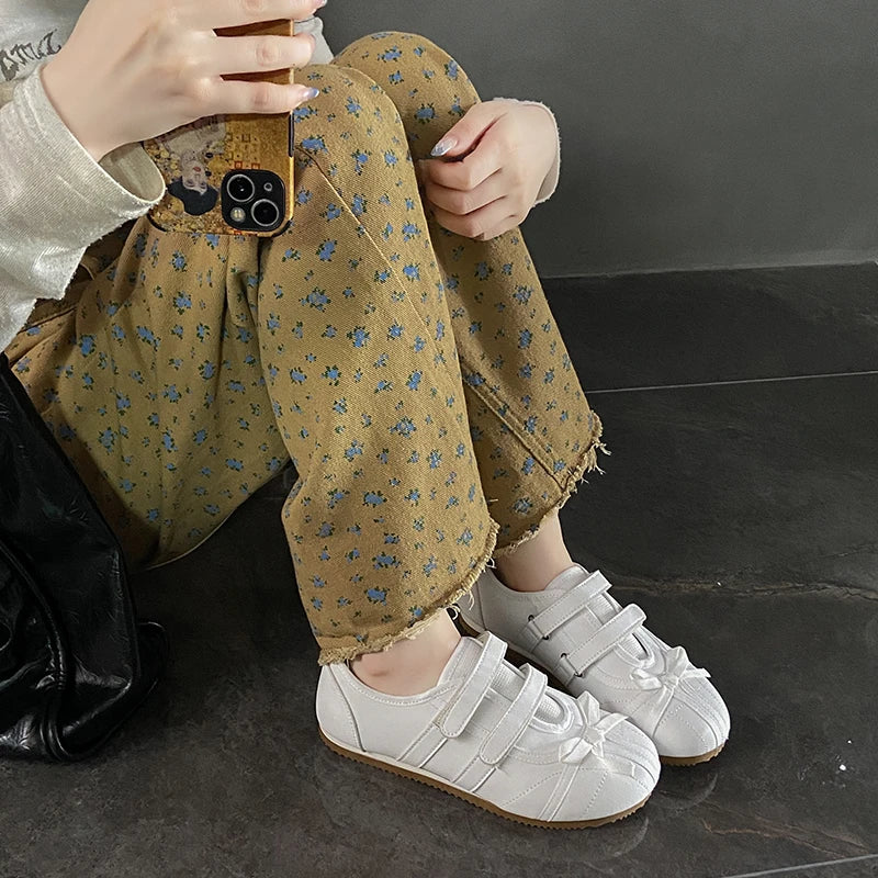 Flats Women Ballet Dance Shoes Walking Spring Cozy Sport Shoes Woman 2025 Fashion New Designer Sneakers Brand Zapatos De Mujer