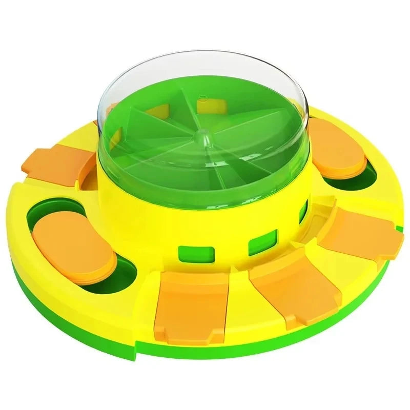 New Dog Puzzle Toy Slow Feeder Interactive Increase Puppy Iq Food Dispenser With 4 Non-slip Rubber Mats Pp Bowl