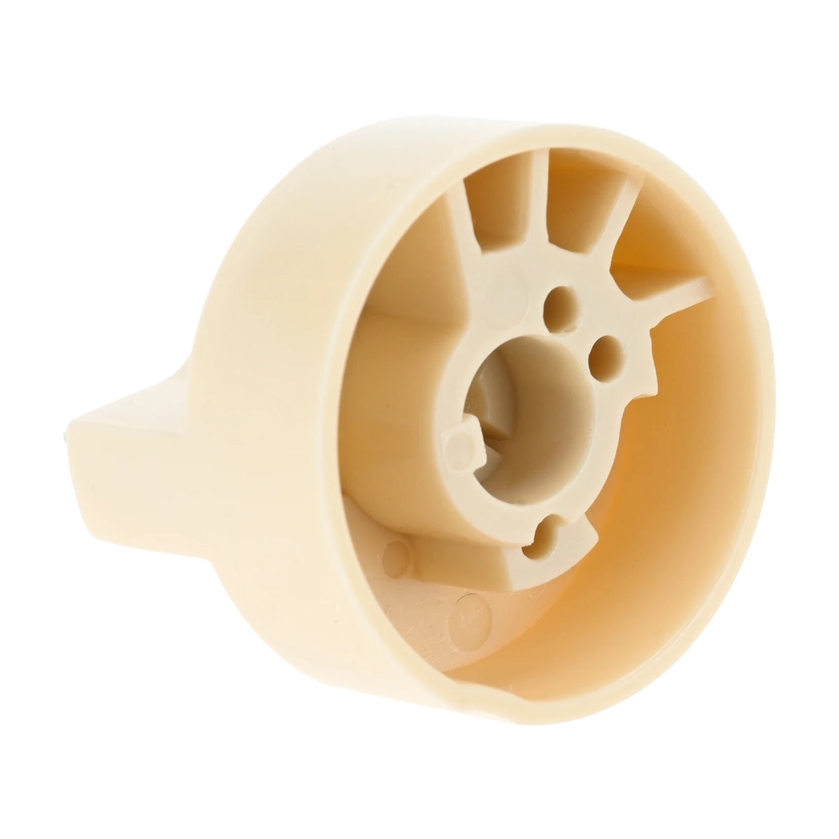 2 Sets Control Valve Beige Pilot Dial Knob and 200-400°F Thermostat Knob for Fryers, Range, Braising