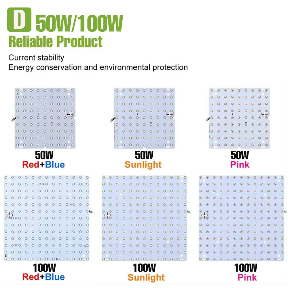 200W LED Grow Light Full Spectrum Quantum Board Plant Cultivation Lamp For Indoor Potted Flower Greenhouse Tent Tomato Vegetable