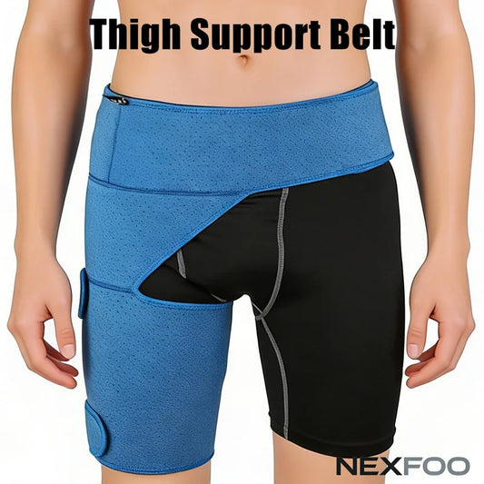 Hip Support Brace & Groin Bandage – Targeted Relief for Thigh, Hamstring, Pulled Muscle, Arthritis, Bursitis & Sciatica