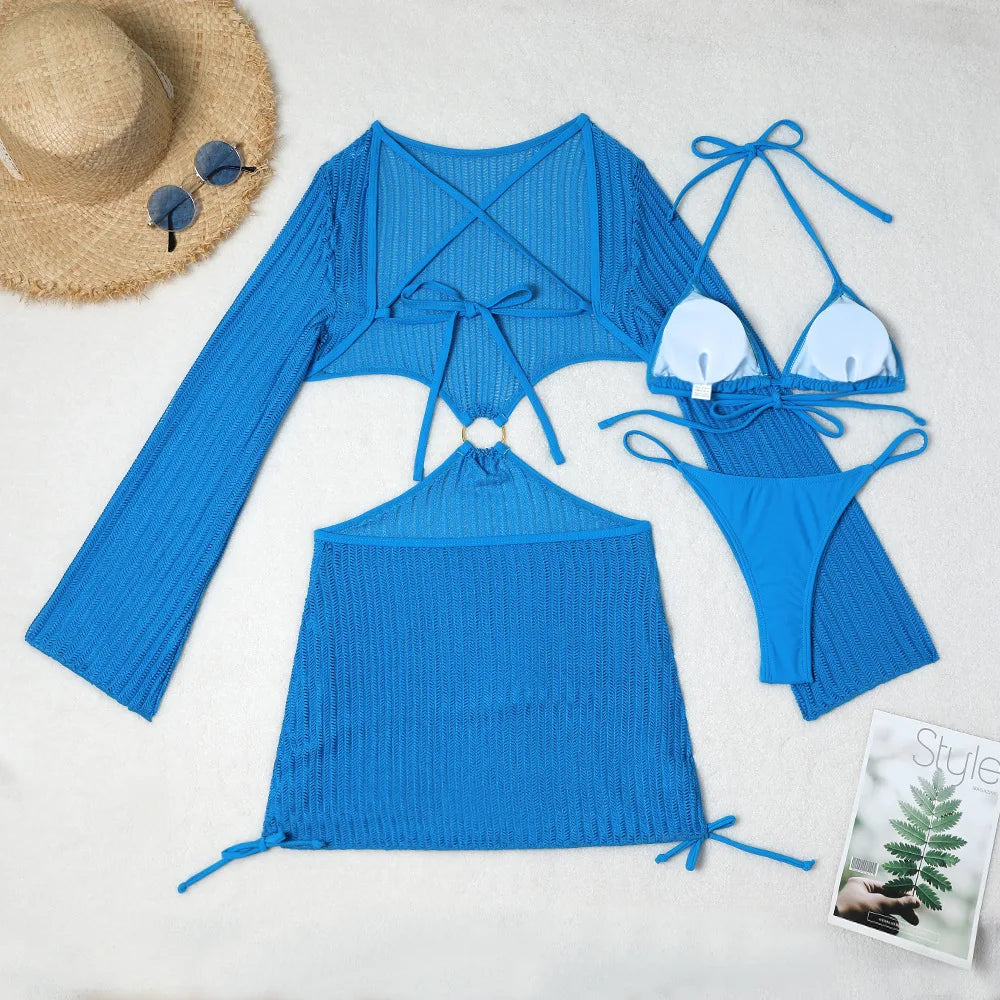 2026 Sexy Bikinis Female Swimsuits Women's Three-Piece Swimwear Beach Swim Wear Bathing Suits Brazilian Bikini Set Pool Bather