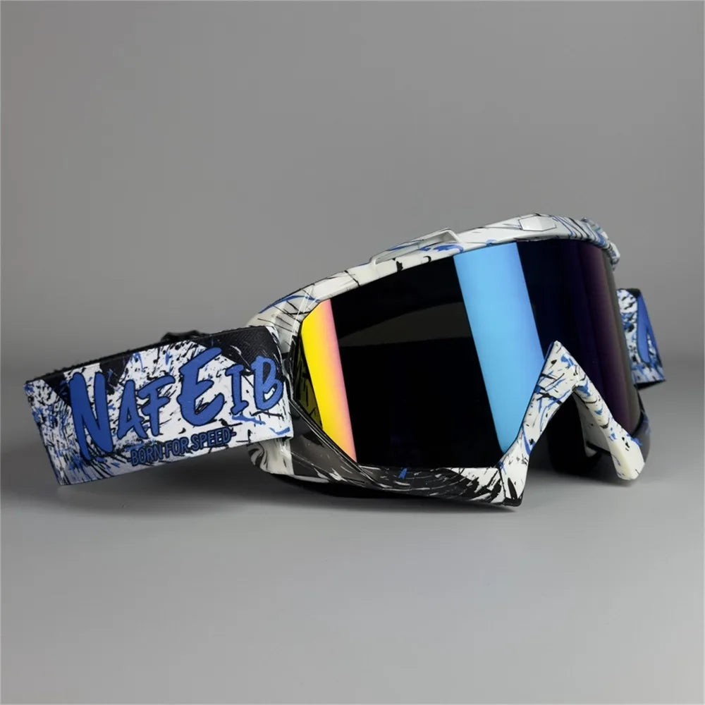 Motocross Dustproof ATV Goggles Mountain Biking MX Riding Ski Glasses UV400 Anti-sand Motorcycle Glasses Men Women
