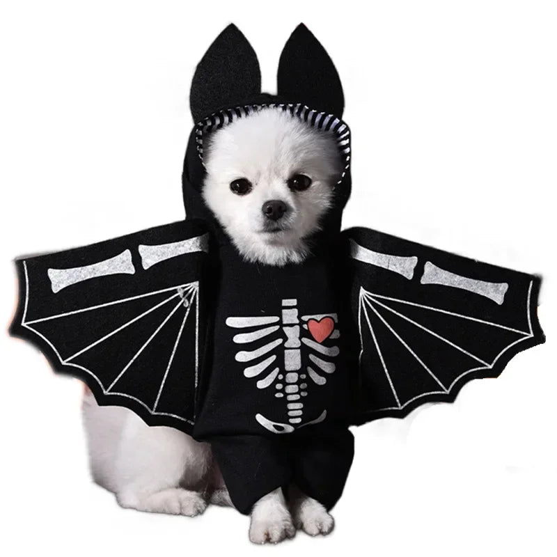 Halloween Funny Dog Clothes for Small Medium Dogs Cats Party Dressed Up Cosplay Costumes Bulldog French Chihuahua Pet Outfits