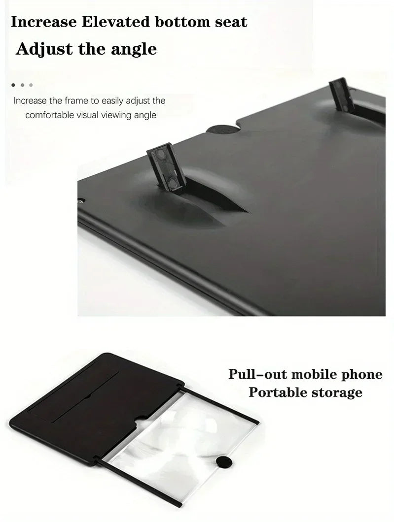 Best Sellers 12/10 inch HD Mobile Phone Screen Magnifier With Phone Holders Screen Video Amplifier Enlarged Screen Phone Stands