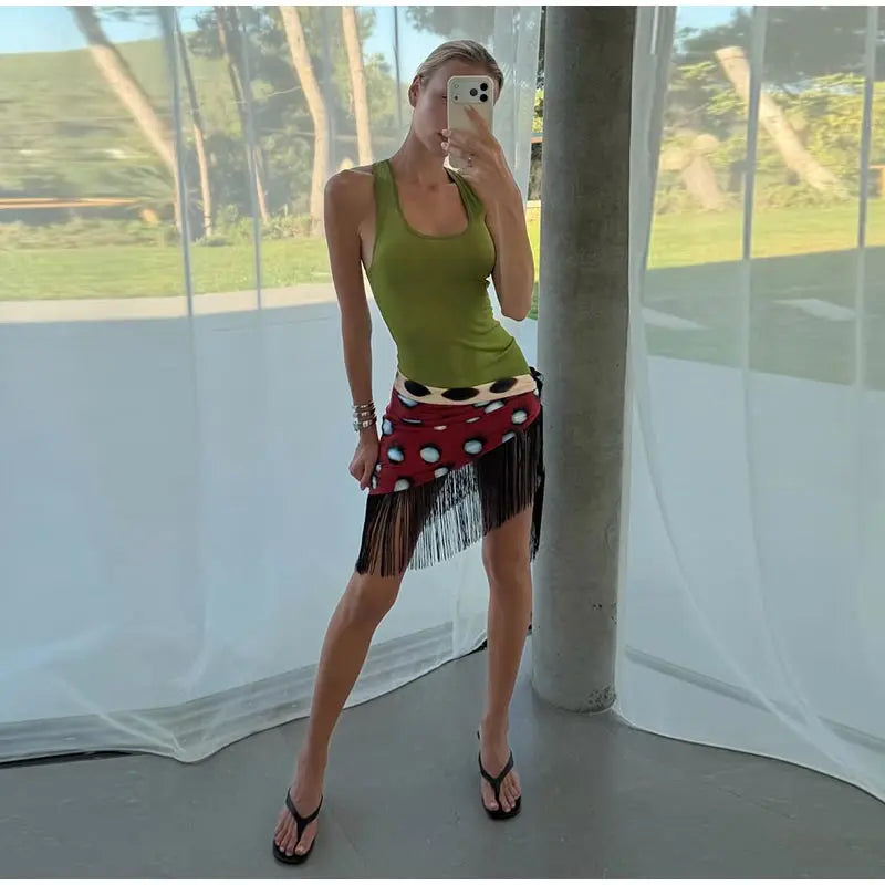 Sexy Leopard Print Women's Summer Dress Y2k Sleeveless Waist Cinching Strap Dresses With Scarf New Casual Beach Party Robe 2026