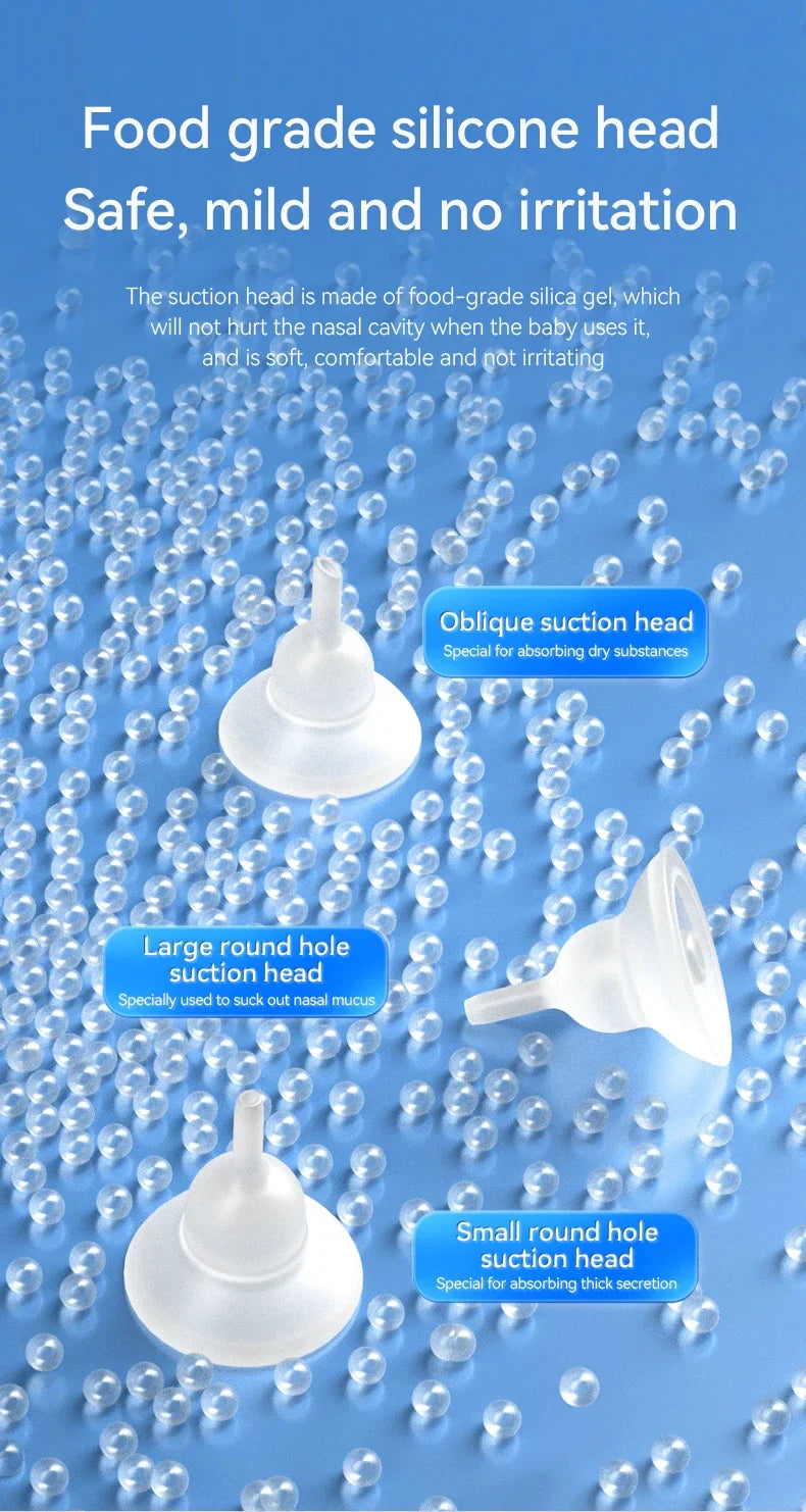 Electric Nasal Aspirator for Babies and Infants Gentle Snot Booger Cleaner Nasal Suction Machine for Congestion Relief Baby Care