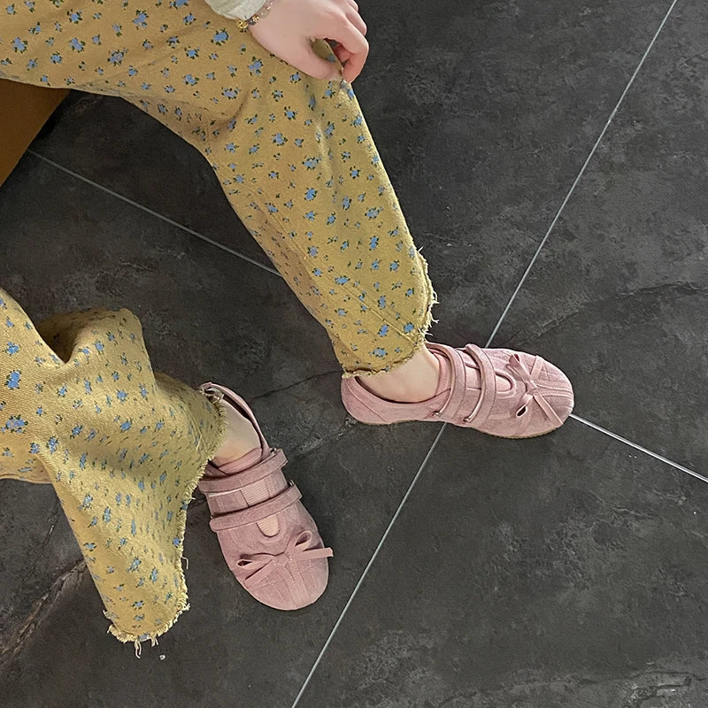 Flats Women Ballet Dance Shoes Walking Spring Cozy Sport Shoes Woman 2025 Fashion New Designer Sneakers Brand Zapatos De Mujer