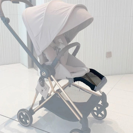 Footrest For Cybex Mios/2/3 Buggy Foot Support Net Mesh Structure With Zipper Reflective Strip DIY Baby Stroller Accessories