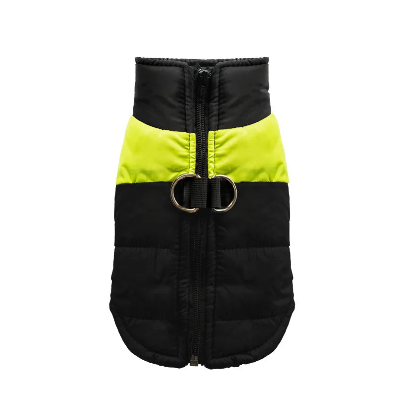 Warm Dog Coats Vest, Waterproof Dogs Jacket Fleece Pet Winter Cold Weather Coat Dogs Cozy Snow Jackets Outfits for Dogs Puppy