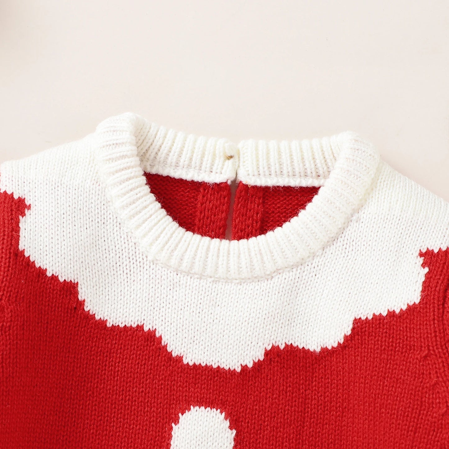 Infant Christmas Outfits Baby Romper Clothes Winter Red Santa Claus Knitted Newborn Infant Boy Girl Christmas Gift Jumpsuits+Hat