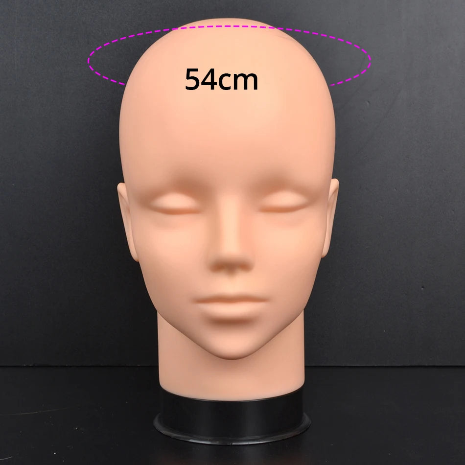 Mannequin Head Wig Stand With Adjustable Wig Tripod Stand Holder For Wigs Making Display With T Pins/Wig Cap Training Practice