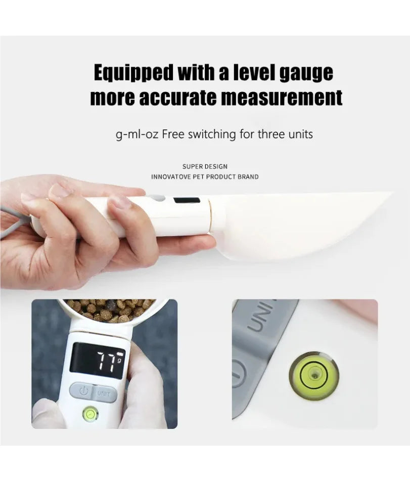800g/1g Portable LCD Digital Kitchen Scale Home Electronic Measuring Tool  Pet Dog and Cat Digital Feeding Bowl Weighing Spoon