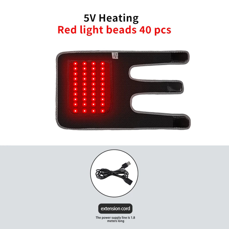 Red Light Heated Elbow Massager Brace-3 Gear Timer Vibration Relieves Muscle Relaxation Elbow for Fitness Fans Seniors