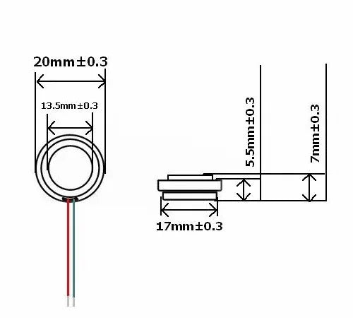 Best Sound 20mm RMS 2W@4OHM/1W@8ohm 83db Audio Exciter Mini Vibration Bone Conduction Transducer Neodymium magnet Speaker(1pcs)