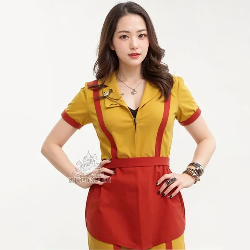 Halloween Cos Dress Women'S Dress Movie Bankruptcy Sisters Cosplay Bar Work Dress Dress Girls Makeup Set Surprise Gift