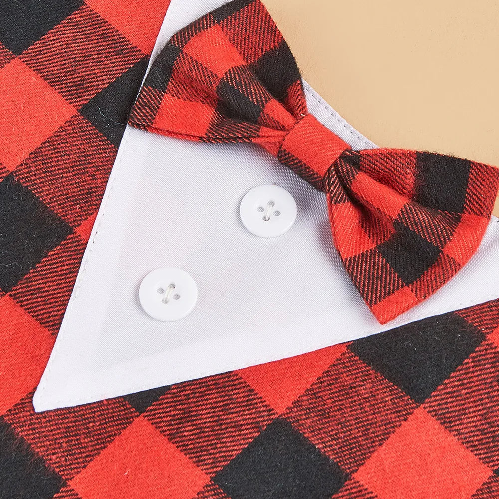 Sucado Handsome Wedding Pet Dog Bandana Elegant Suit Bowtie Luxury Triangular Scarf Collar Engagement Party Gifts Accessories