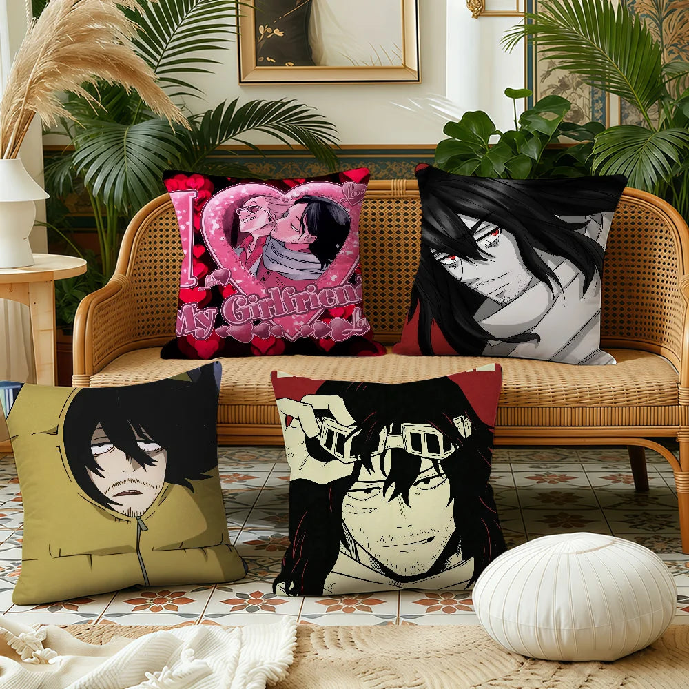 cushion a-Aizawa Head manga anime cover Plush Fabric Soft Double Eraser Sided Print Sofa Cushion Cover Throw Shota Pillow Covers