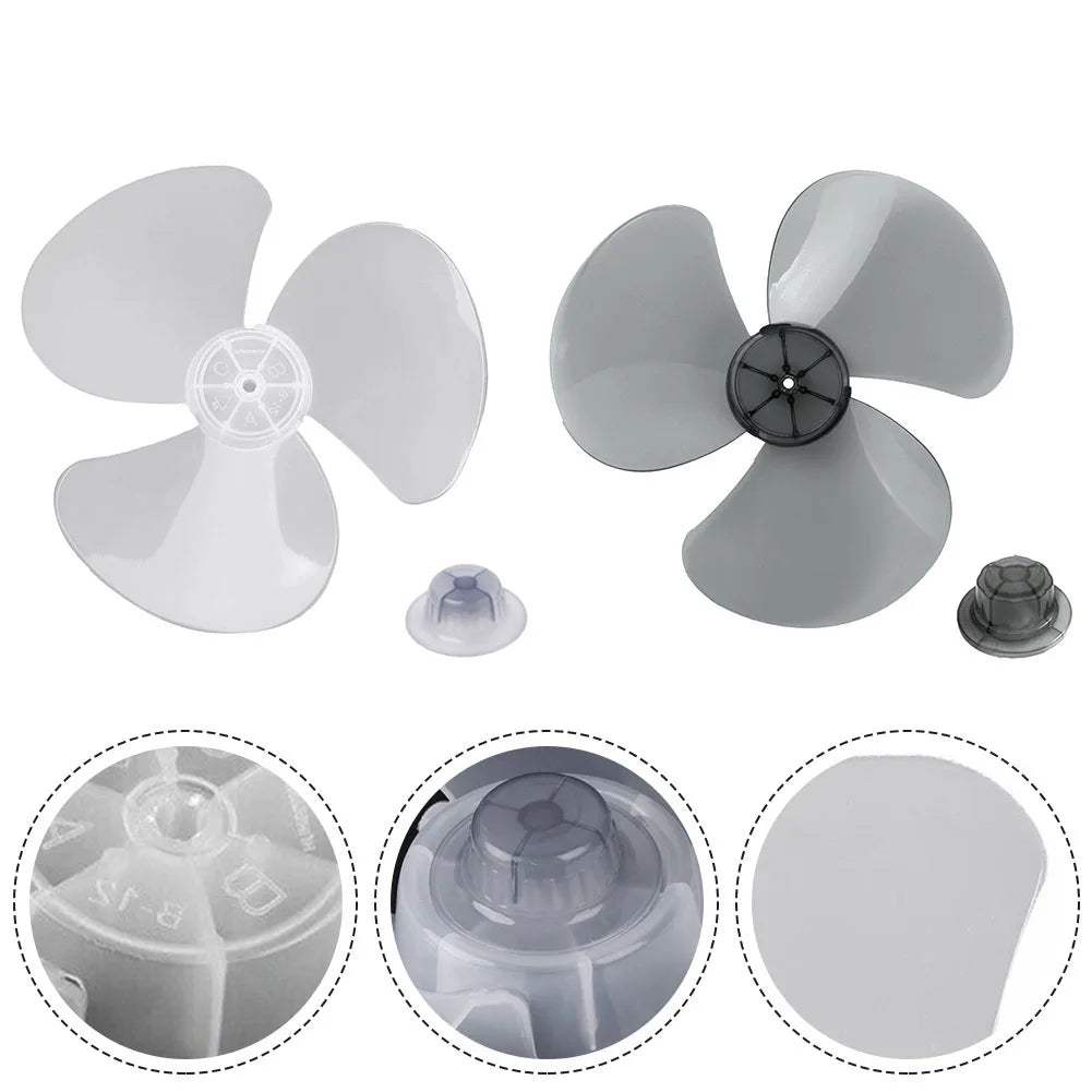 16 Inch 3 Leaves Fan Blades Household Plastic Fan Blade Three Leaves For Standing Pedestal Fan Table Fanner General Accessories