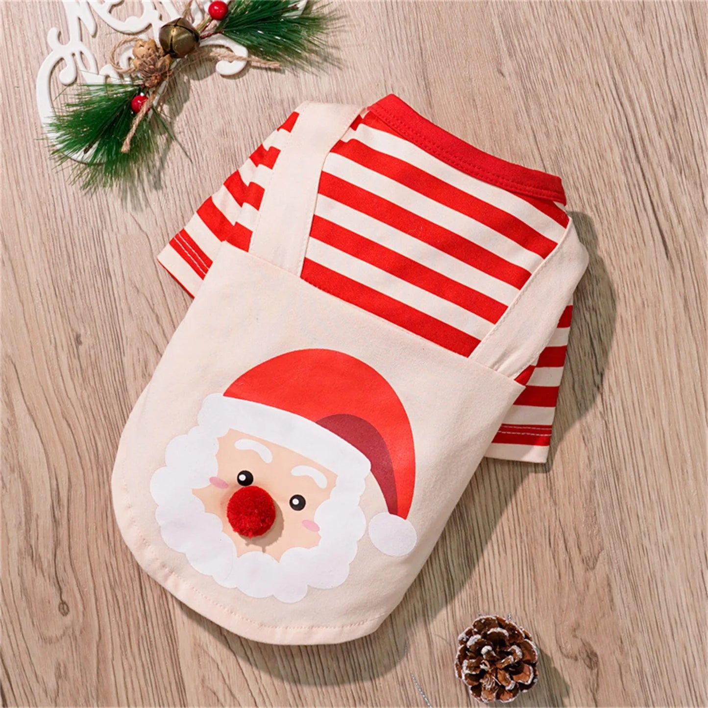 Puppy Style Christmas Sweatshirt Winter Dog Warming Soft Comfortable Pullover Sweatshirt Puppy Festival Lovely Costume Shirt