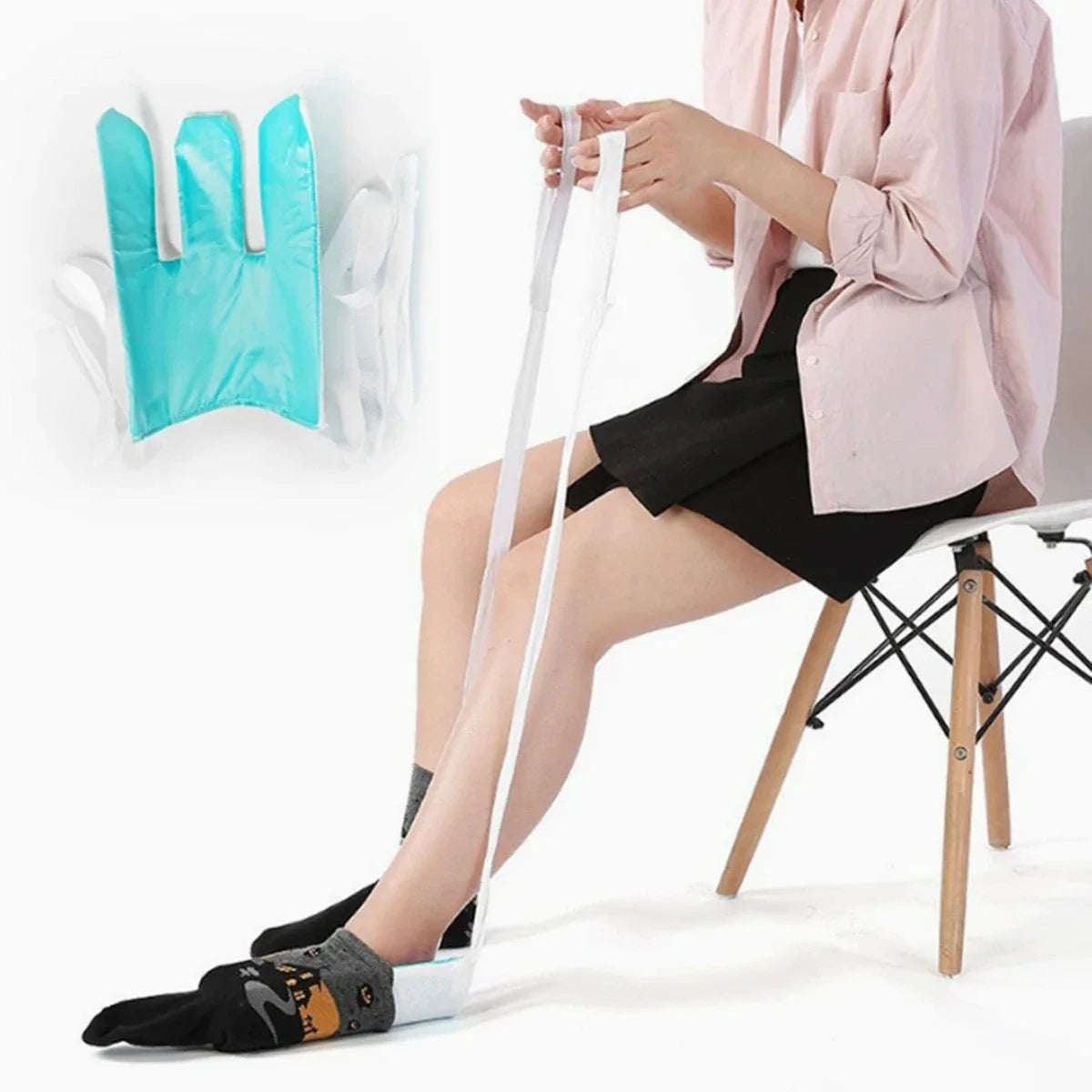 No Bending Sock Aid Tool for Elderly Disabled Pregnant – Easy Sock Helper Assistant Device, Practical Daily Living Aids