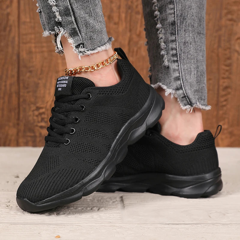 Breathable Women Running Shoes Comfortable Versatile Lightweight Non Slip Outdoor Exercise Shoes  Lace Up Tennis Women Sneakers