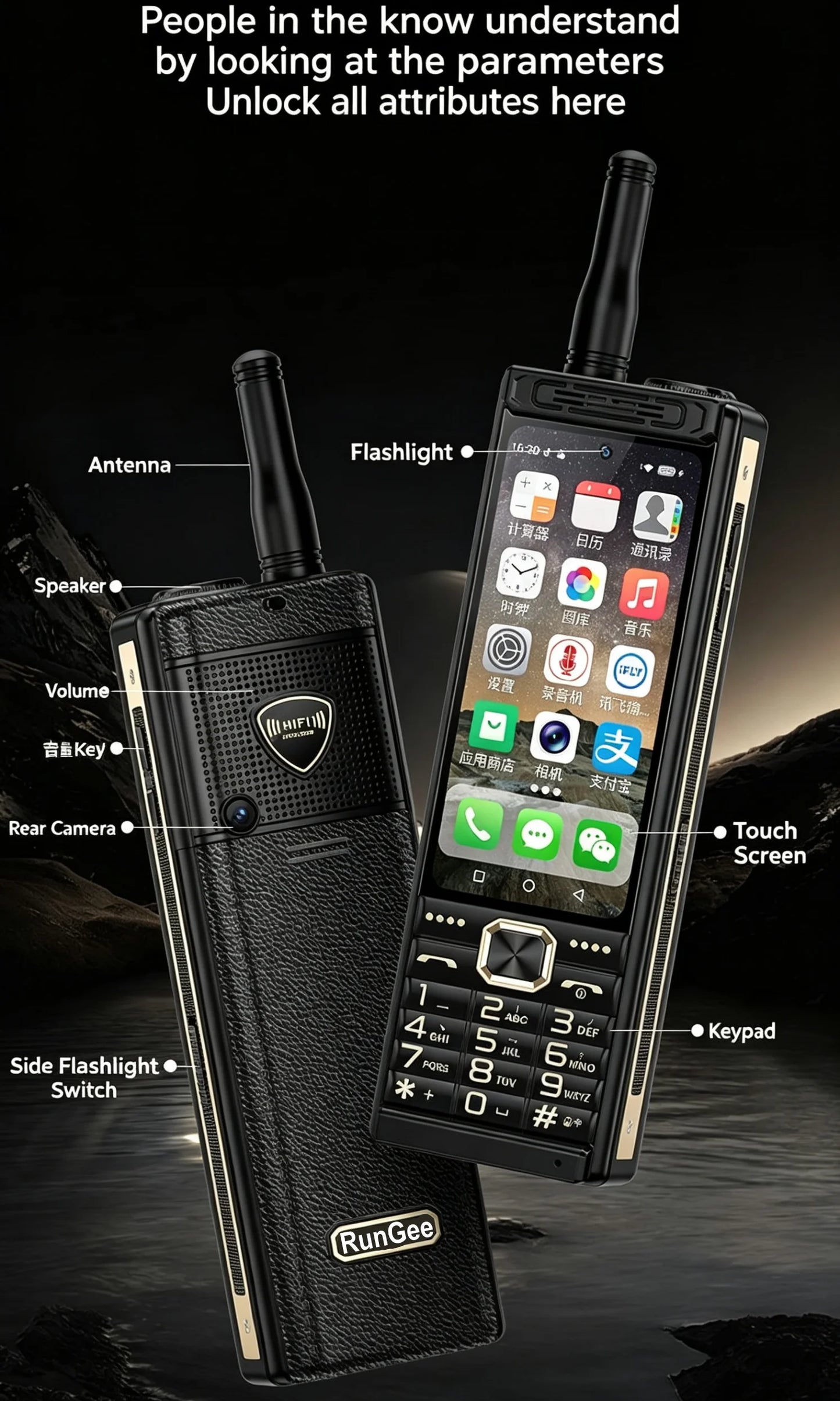 Touch  Screen 4G LTE Mobile Phone Android 13 4GB RAM 64GB ROM Fast Charging Dual SIM WiFi 5G/BT5.0/GPS