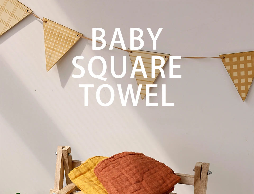 Kangobaby #My Soft Life# 5pcs Pack Bamboo Cotton Breathable Baby Muslin Towel Newborn Burp Cloth