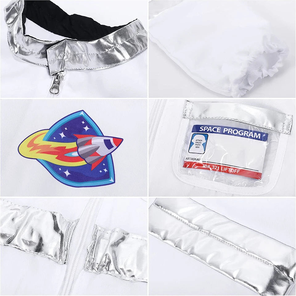 Fantasy Space Astronaut Kids Clothes Halloween Spacesuit Carnival Party Girls Outfits Festival Performance Children's Clothing