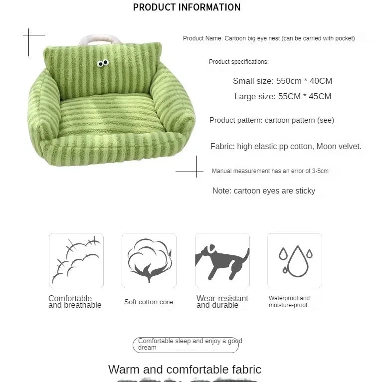 Cushion Winter Bed Puppy Special Sofa Kennel Winter Warm Pet Internet Celebrity Cat Nest Small Dog Dog Sleeping Mat