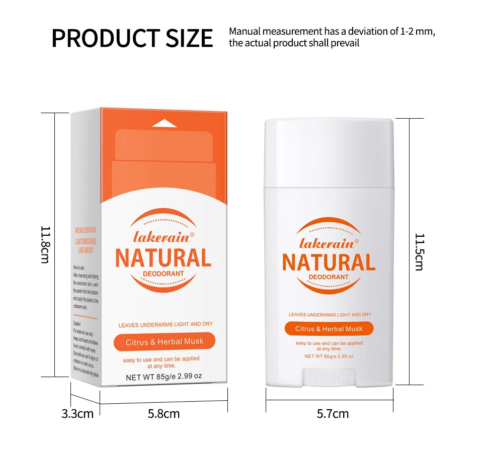 Solid Deodorant Stick Solid Perfume Balm Long-lasting Fresh Fragrance Deodorant Stick for Woman and Man Makeup