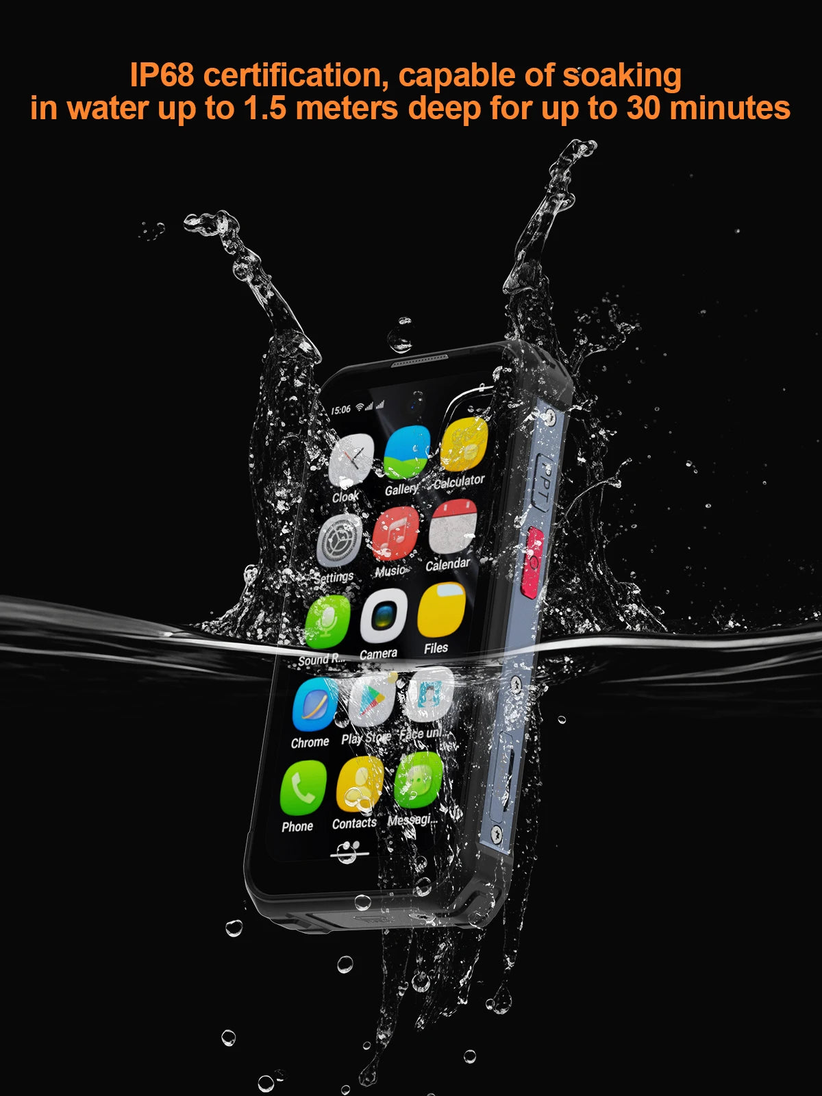 SERVO TANK500 4G PTT Smartphone Android 12 6+128GB Dual Camera 5MP+13MP 3.88"Display IP68 Waterproof Rugged Mobile Phone 3000mAh