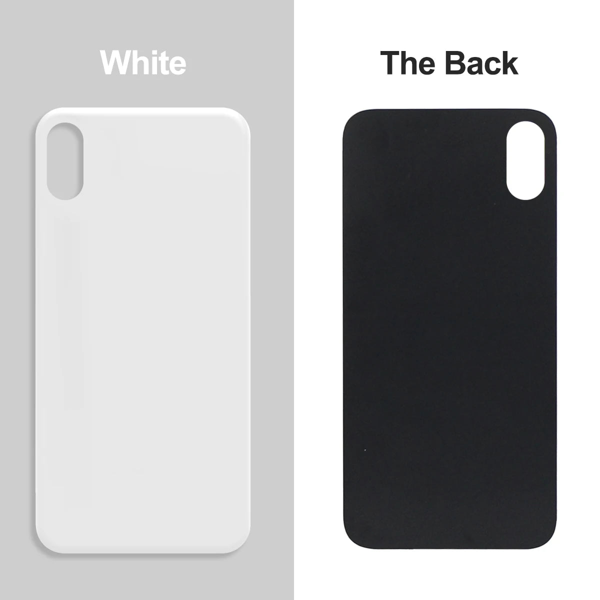 For iPhone X / XS / Max Battery Back Cover Glass Panel Rear Door Housing Case Replacement Part