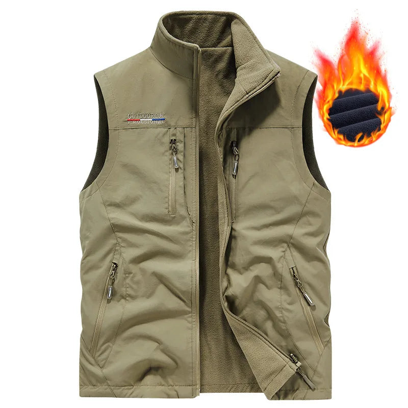 Multi-pocket Vest, Outdoor Activities, Rock Climbing, Hiking, Camping, Fishing, Mountain Climbing, Traveling, Photography, Vest
