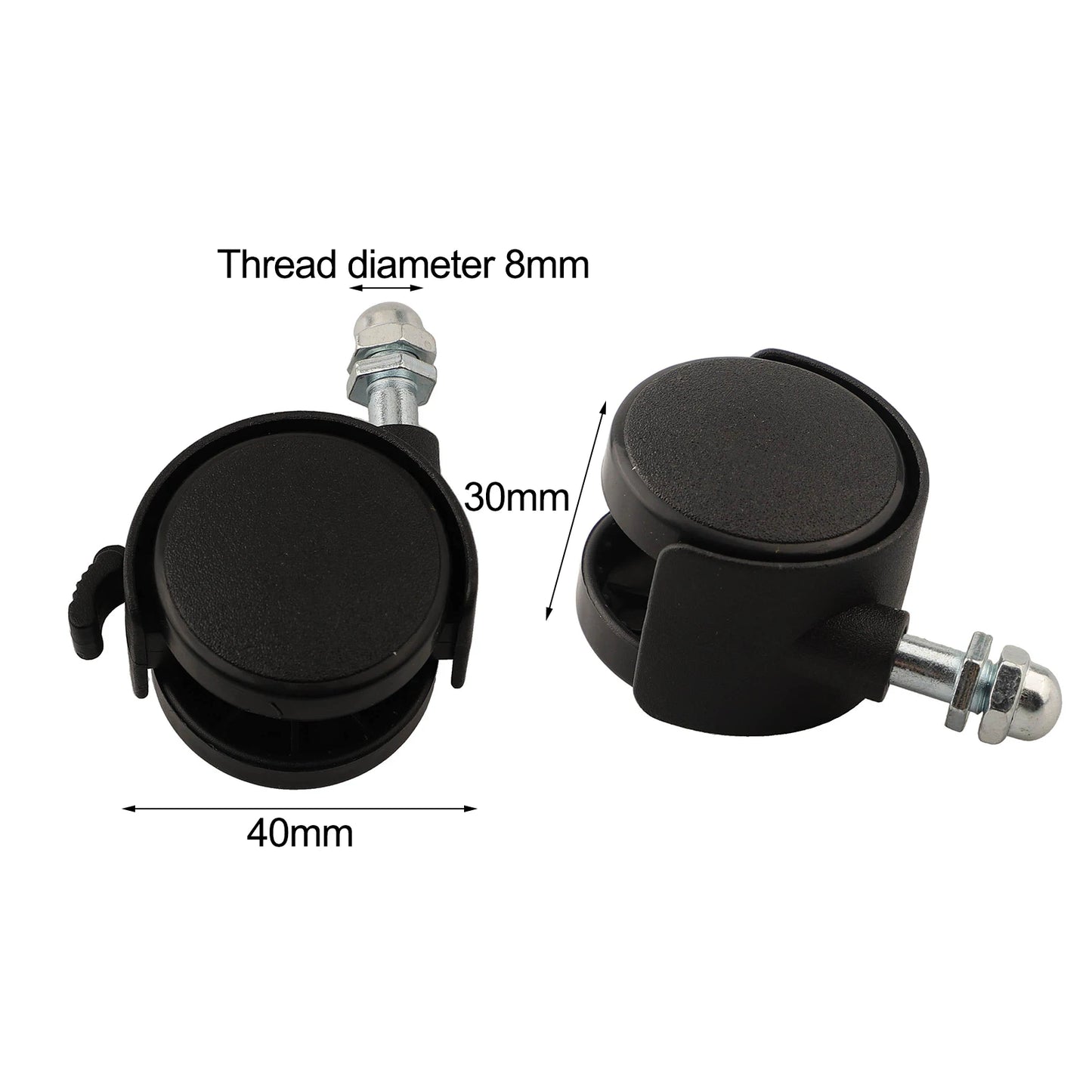 4PCS Casters To Replace Heater Wheels Casters For Midea Electric Oil Heater Electric Heater Mobile Bracket