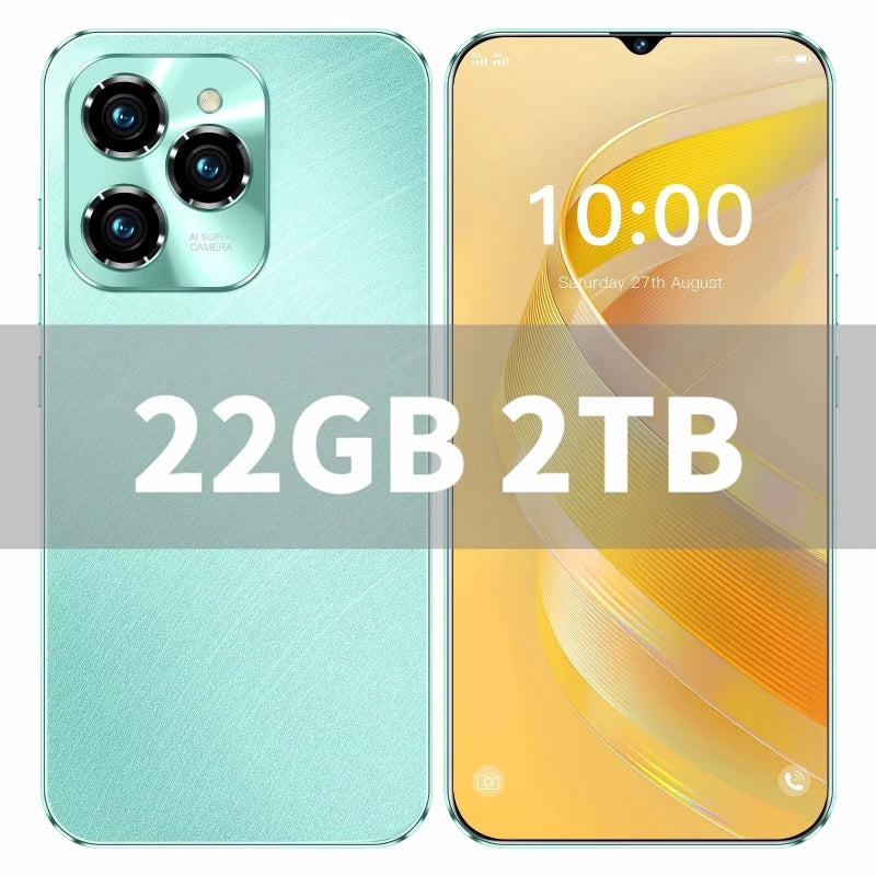 HOT 2026 NEW Original For 40 Pro Brand New 6.8 inch Full Screen Smartphone 4G 5G Cell Phone 6800mAh Mobile Phones Global Vers