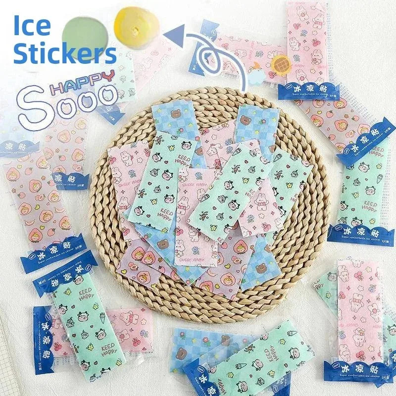 Cooling Gel Patches Summer Essential Refreshing Ice Pack Student Brain Boosting Cooling Patch Mobile Phone Cooling down