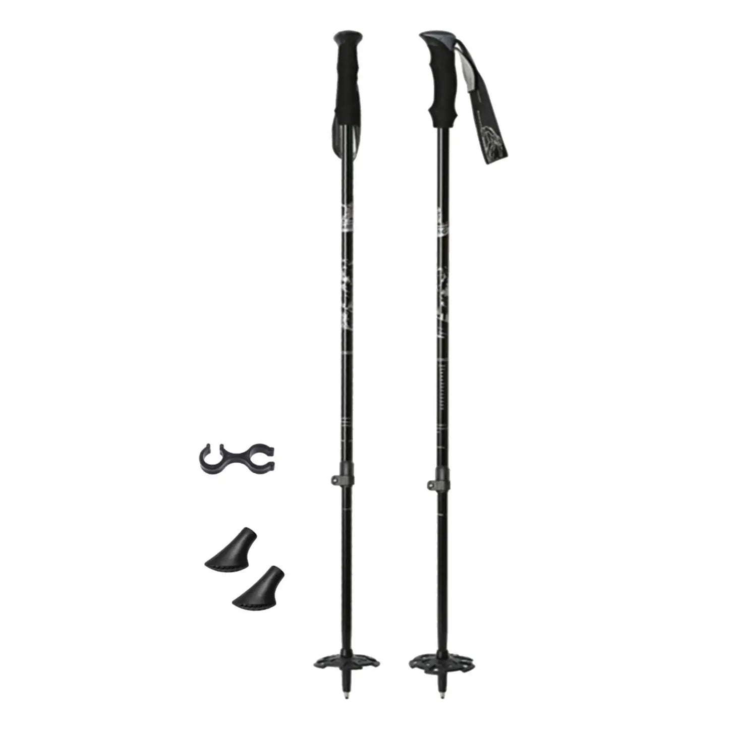 Skiing Pole Adjustable Trekking Poles for Outdoor Adventures Hiking Support Snowboarding Sturdy Walking Sticks for Mountains