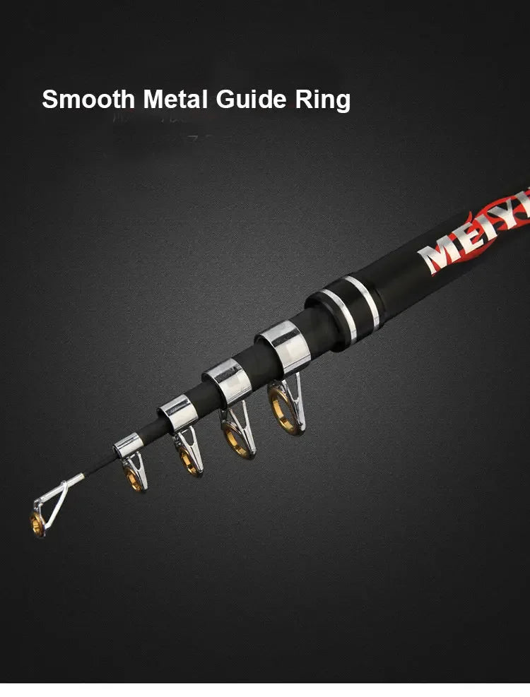 Telescopic Portable High-Quality Fishing Rod 2.1M,2.4M,2.7M,3.6M,3.9M,4.5M Travel Sea Boat Rock Fishing Rod Carp Fishing Gear