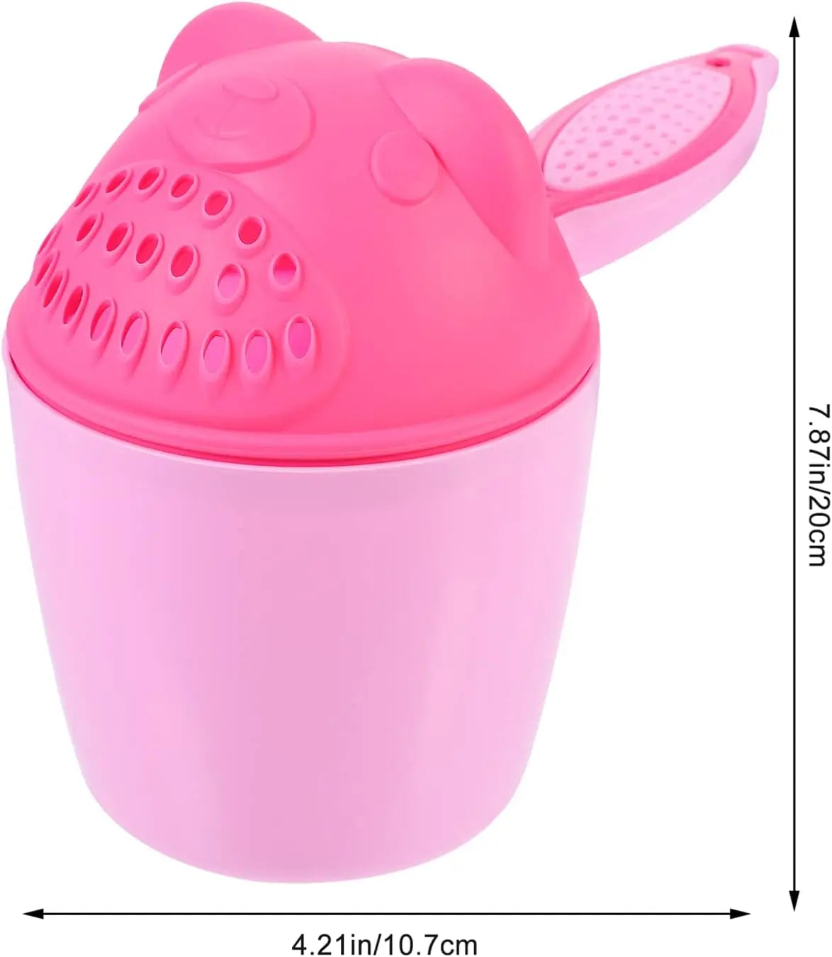1PC Baby Shampoo Cup Baby Bath Bucket Kids Bath Spoon Child Hair Wash Cup Baby Bath Kit Cute Cartoon Baby Bath Play Funny Bucket