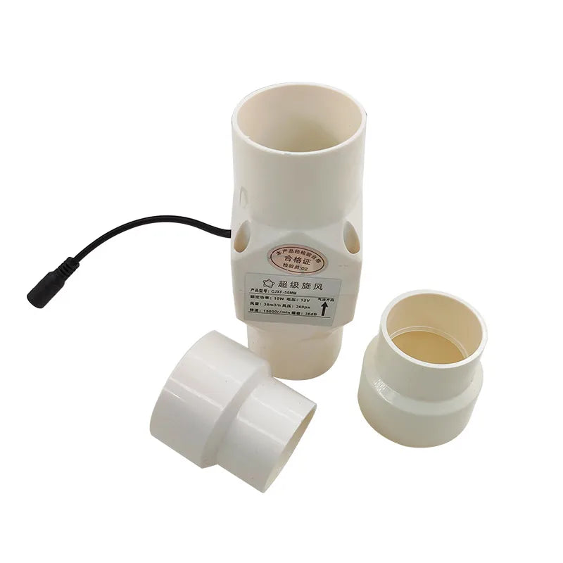 Ventilador De Escape De Velocidad Ajustable Bathroom Duct, Smoke Moxibustion 12V, Cocina, Inodoro 20mm 25mm 32mm 40mm 50mm