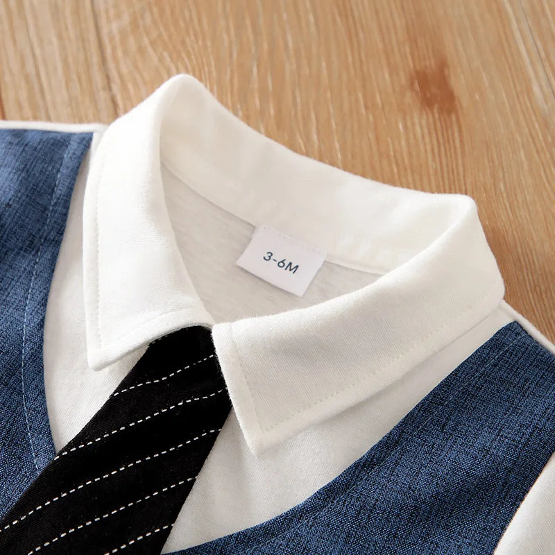 gentleman's Cowboy bow tie baby clothes newborn Baby Boy Romper summer short sleeve Jumpsuit high quality For Toddler Outfit
