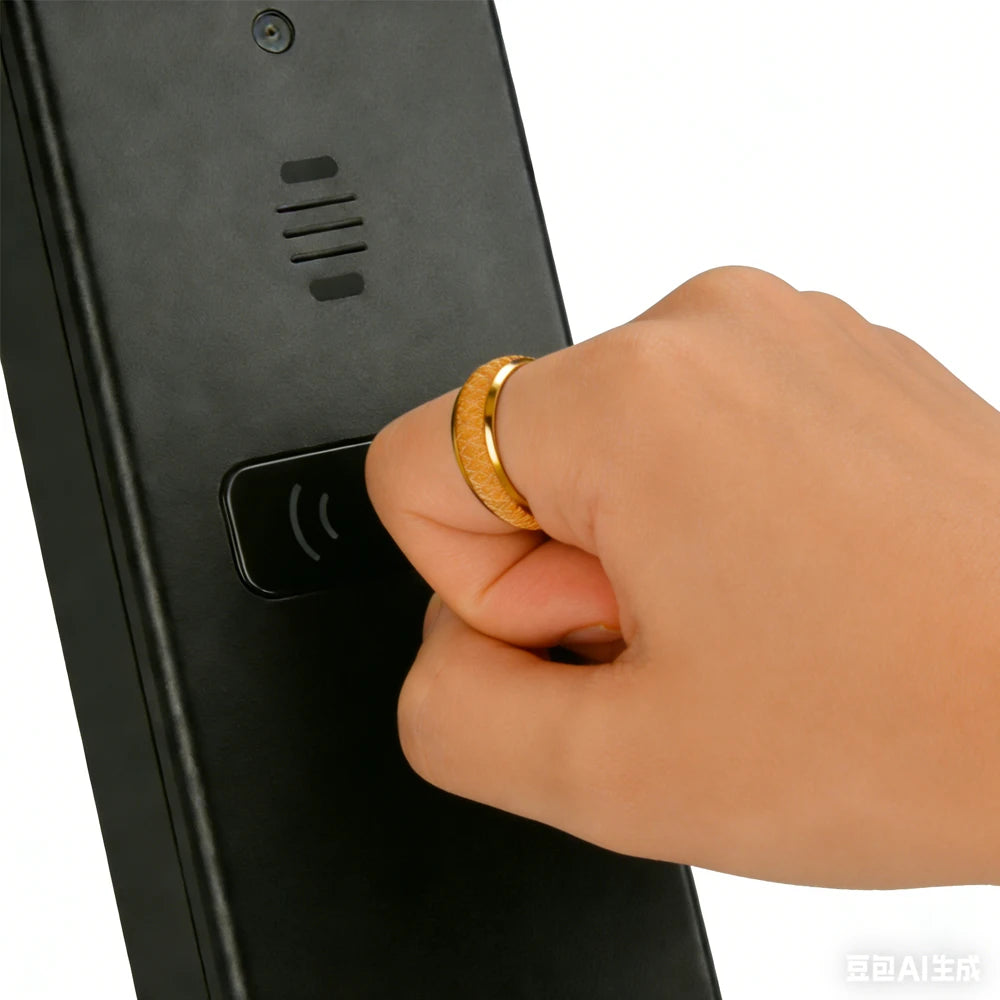 RFID 125kHz T5577 Chip Gold Epoxy Resin Ceramic Smart Ring for TK4100/EM4100 Access Control Card,Men and Women Accessories