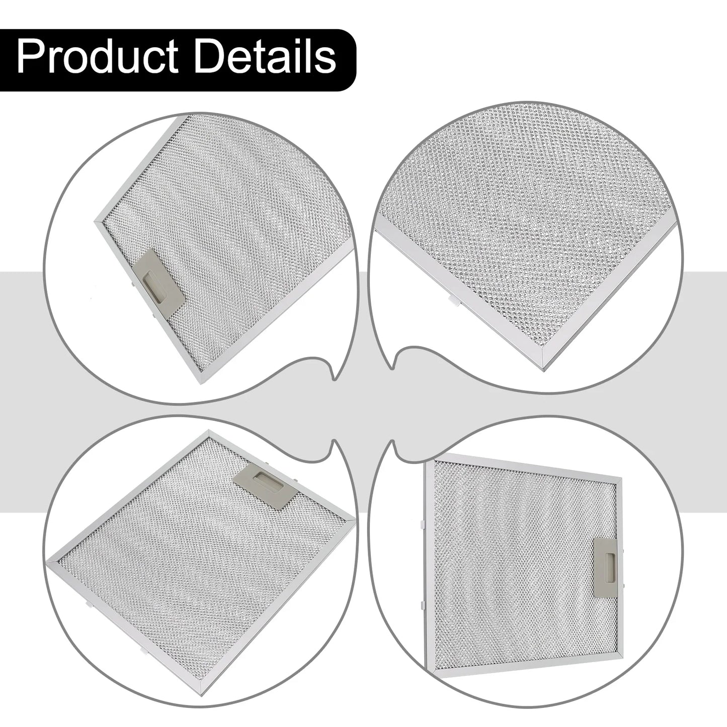 Range Hood Filter Cooker Hood Grease Filter Kitchen Extractor Ventilation Aluminium Aspirator Filter Mesh Replacement 30*26cm