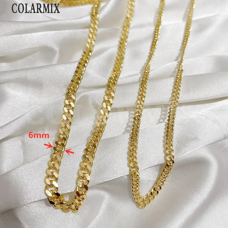 5Meters Hotsell Chunky Chains gold Metallic Fashion Jewelry gift Hip pop Necklace Fashion Jewelry
