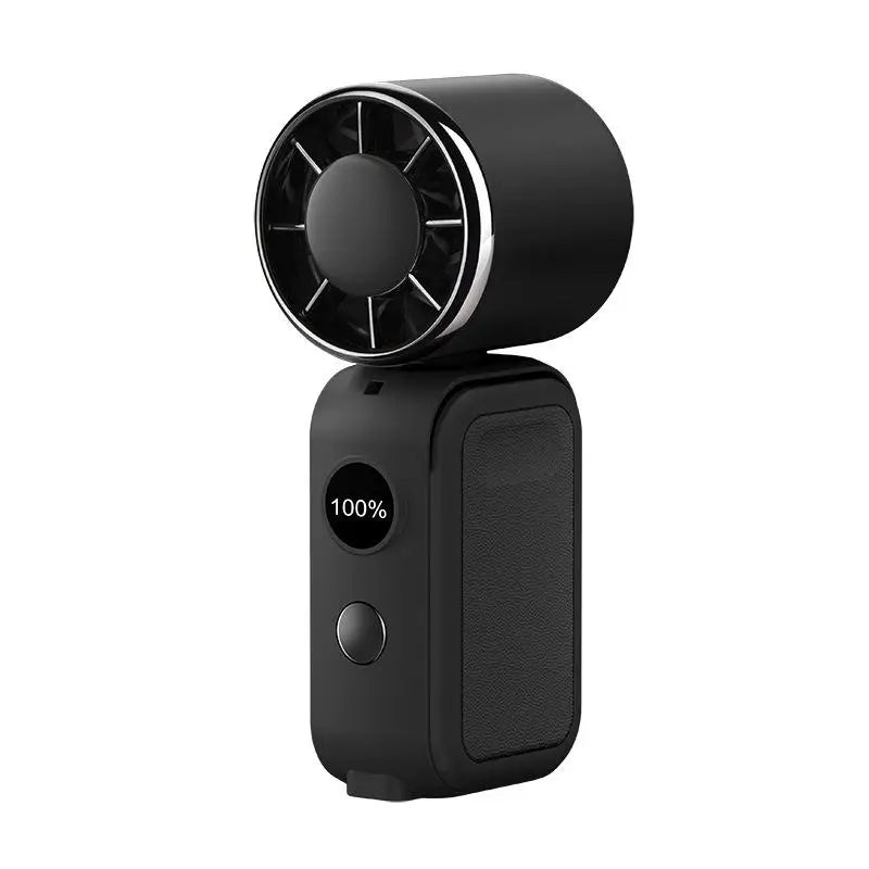 Portable Handheld Mini Fan Foldable Cooling Fans 5 Speed USB Rechargeable Fan with Phone Stand And Digital Display Screen