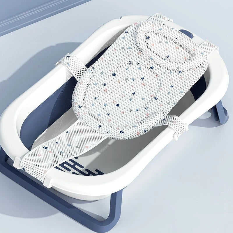 Baby Bath Net Sling – Non-Slip Triangle Support Mesh for Newborns, T-Shape Universal Bathing Cradle for Tub
