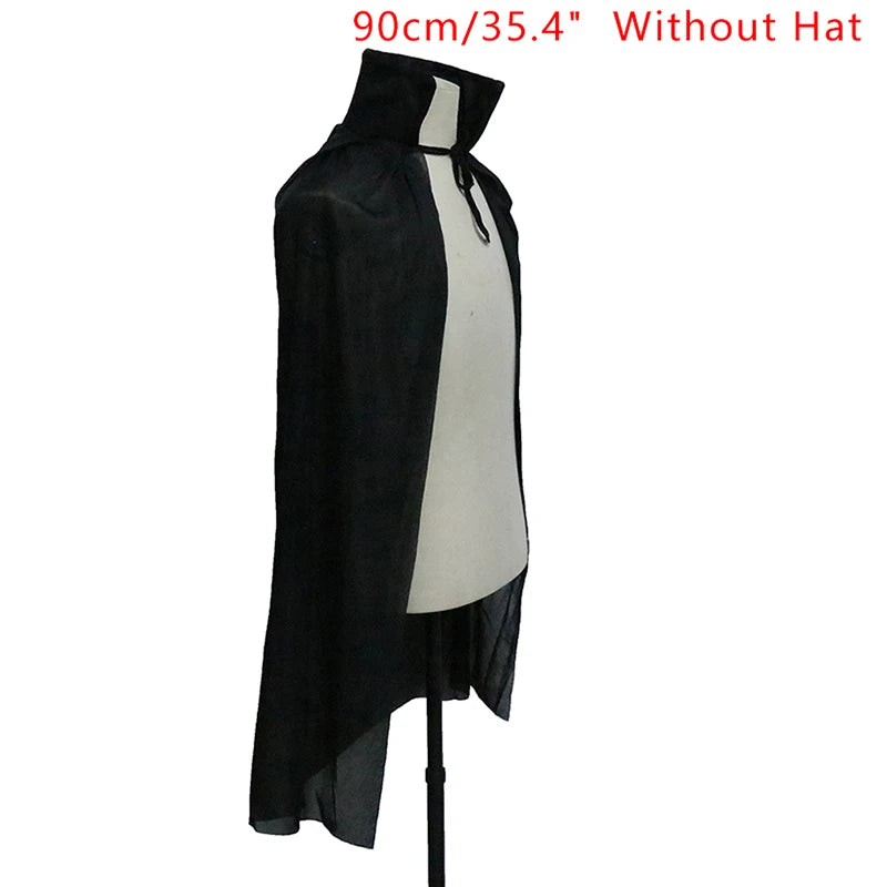 Halloween Costume For Men Woman Kids Female Girl Boy Adult Death Scary Devil Role Red Black Witch Vampire Long Cape Cloak Hooded