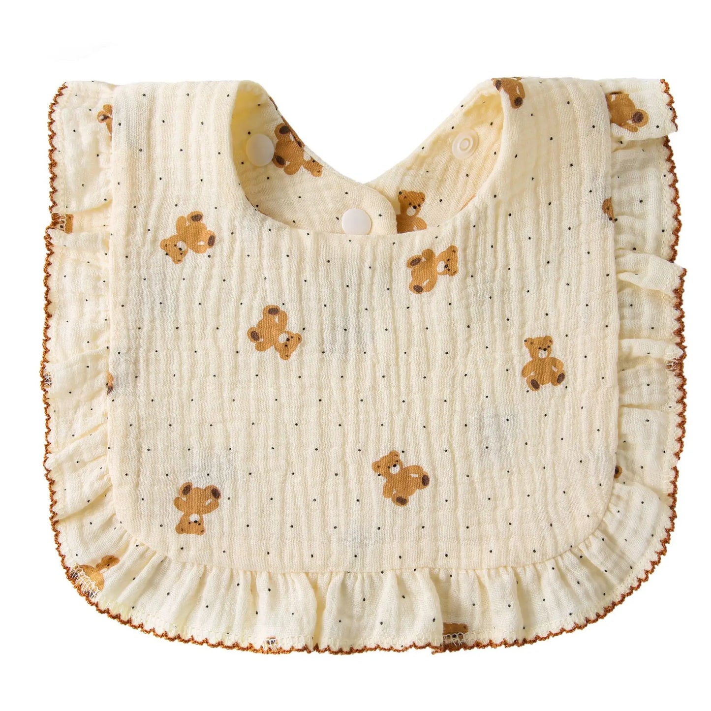 Newborn Baby Bibs Infant Burp Cloths Baby Stuff Feeding Drool Bandana Saliva Towel Toddler Ruffle Floral Bib Baby Accessories
